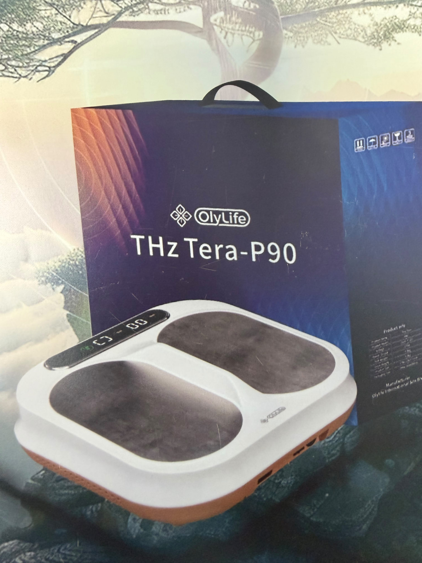 The OlyLife THz Tera-P90 device with its original packaging